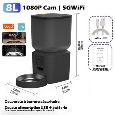 Distributeur de croquettes pour chat | ConnectCAT - CHATisfait