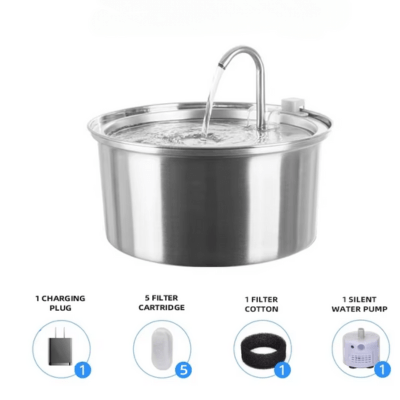 fontaine-a-eau-pour-chat-steenless avec 5 filtres