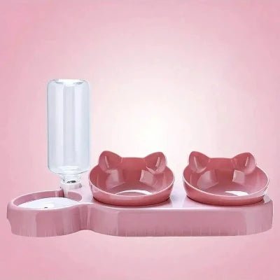 gamelle-pour-chat-double rose