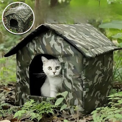 niche-pour-chat-camouflage-armée