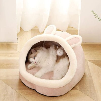 niche-pour-chat-maison-rose
