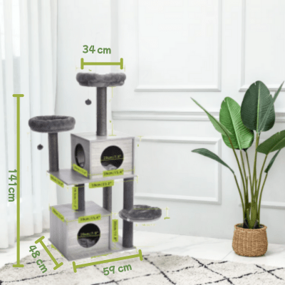 arbre a chat en bois catchoice dimension