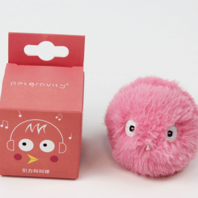balle-interactive-pour-chat-rose