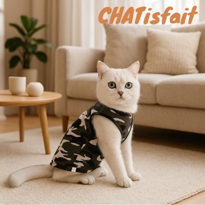 Body chat couleur camouflage