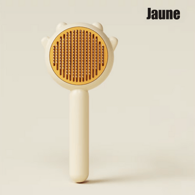 Brosse-pour-chat-jaune