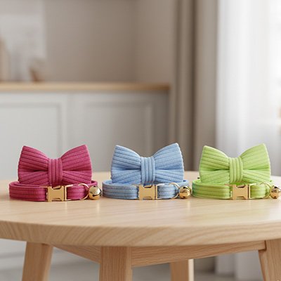 Collier Chat offert avec trois choix de couleur