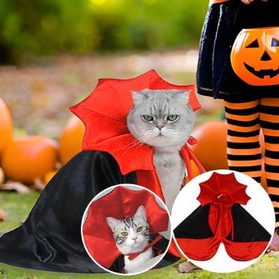 Déguisement pour chat Dracula pour chat de toutes tailles