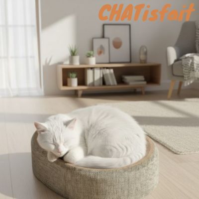 griffoir chat oval confortable comme un cocon