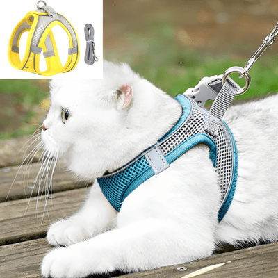 Harnais-pour-chat-catlover jaune
