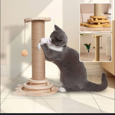 mini-arbre-chat-bois-jeux-chat qui joue