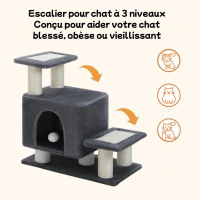 Mini arbre a chat | escalier - CHATisfait