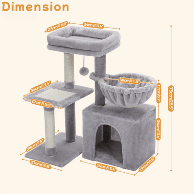 petit-arbre-a-chat-gris-dimension