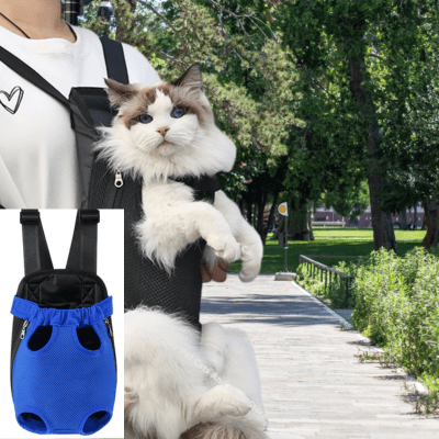 sac-kangourou-chat-bleu ciel