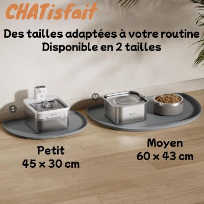 Tapis Alimentation chat | Anti Dégât - CHATisfait